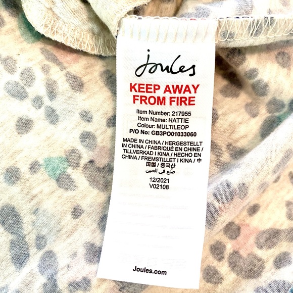 Joules Hattie Dress Multicolored Leopard US8 - Picture 6 of 10
